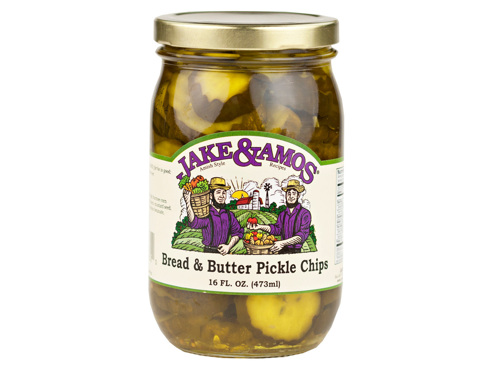 Amish - Pickles - Bread & Butter Pickles - Sweet - Jake & Amos