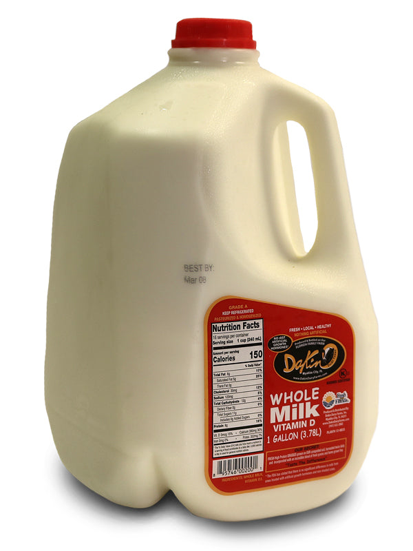 Milk - Whole Milk - 1 Gallon - Dakin