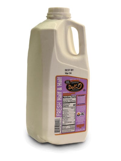 Milk - Half & Half - 1/2 Gallon - Dakin