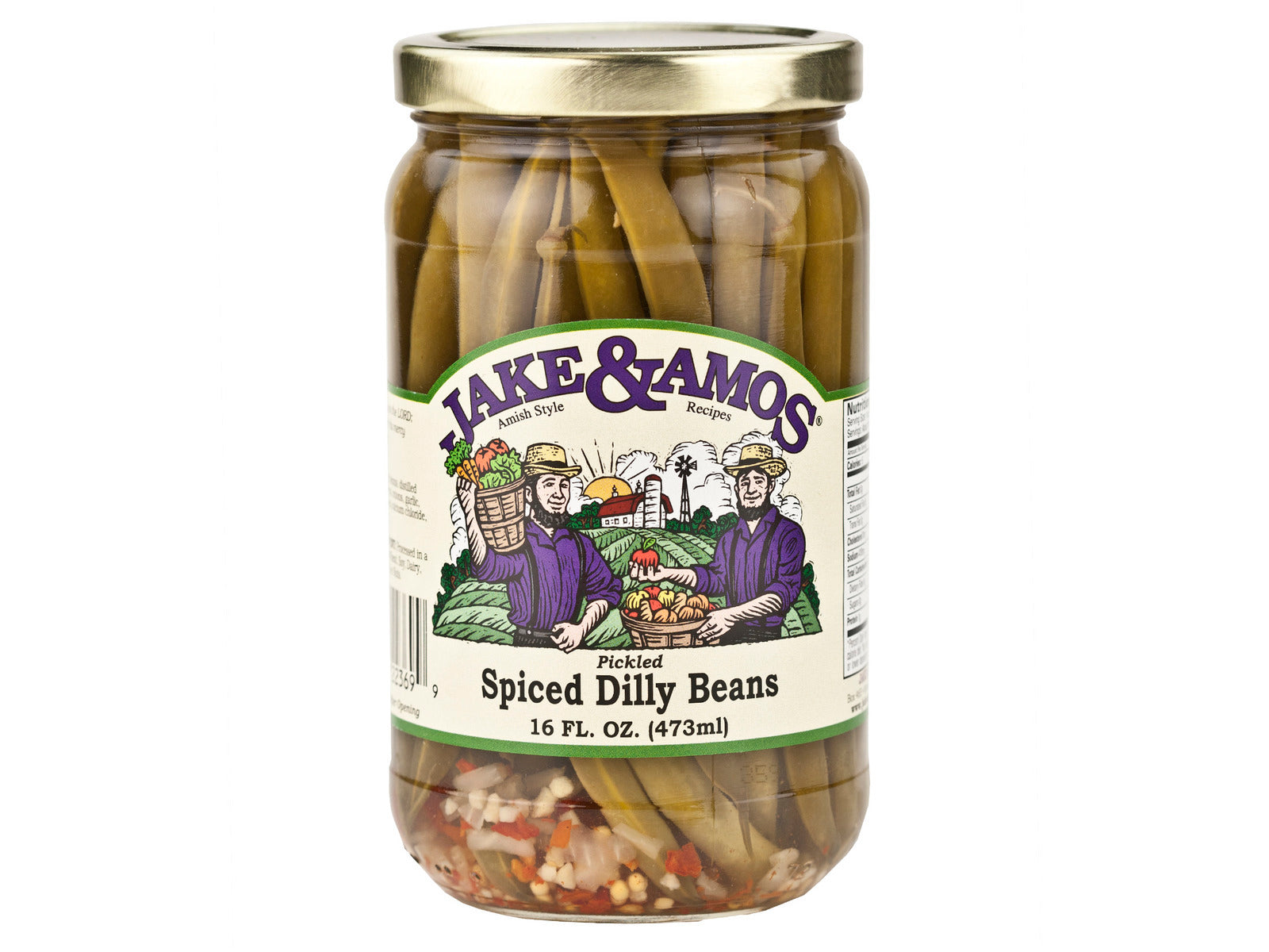 Amish - Pickled Dilly Beans - Jake & Amos