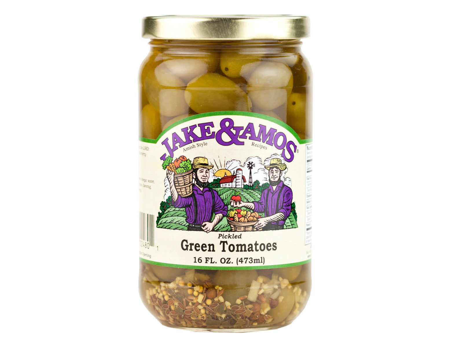Amish - Pickled Green Tomato Pickle - Jake & Amos