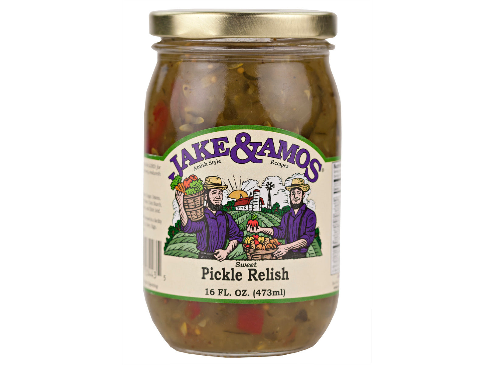 Amish - Relish - Pickle Relish - Sweet - Jake & Amos